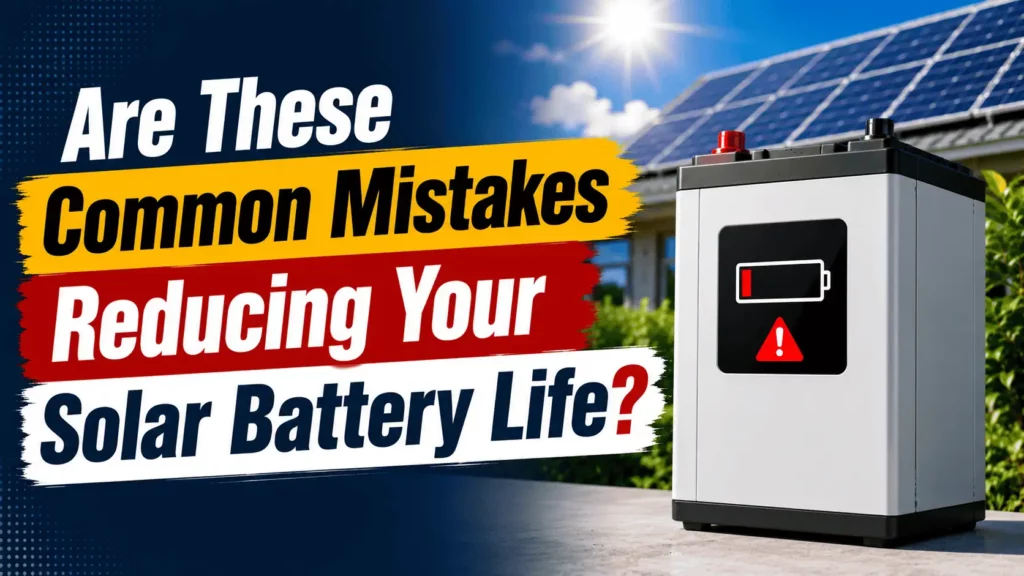 are these common mistakes reducing your solar battery life