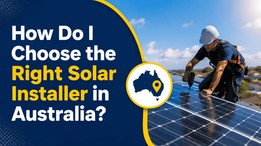 how do i choose the right solar installer in australia