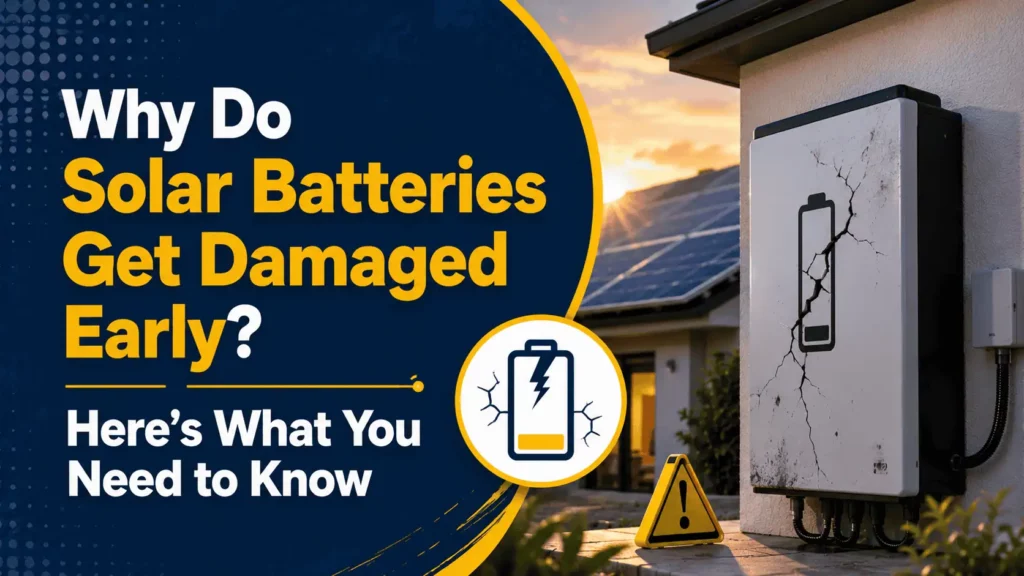 why do solar batteries get damaged early here’s what you need to know